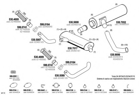 ASSO ARTTRUCK322 Exhaust System